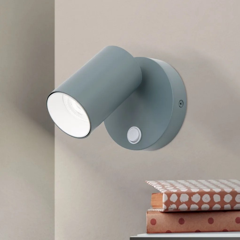 Aplica de perete cu spot directionabil stil minimalist PENN, verde deschis