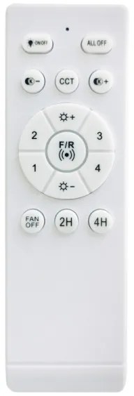 Globo 03609B - Ventilator de tavan LED HINES dimabil 10W/230V 3000-6500K +telecomandă