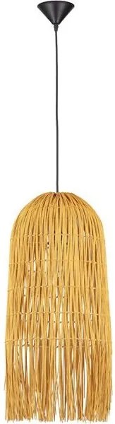 Lustra suspendata stil natural ratan galben VENA