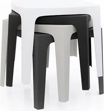 Set de 4 Mese moderne de exterior / interior design premium SOLID TABLE Vondom