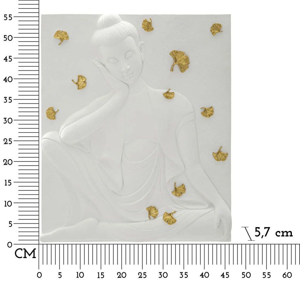 Mauro Ferretti Panou Decorativ Buddha cm 46X5,7X55,5 | Aosom Romania