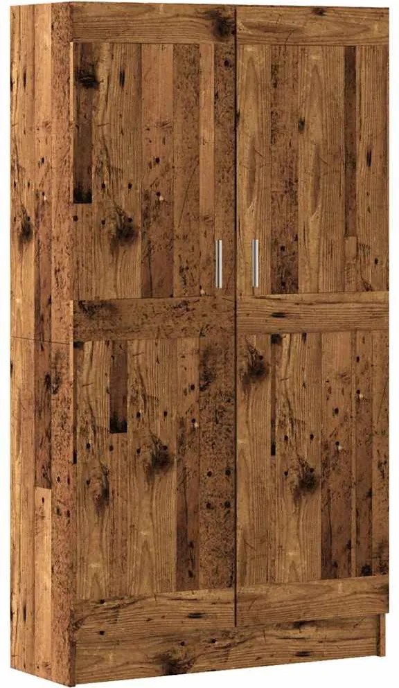 vidaXL Bibliotecă, lemn vechi, 82,5x30,5x150 cm, lemn prelucrat