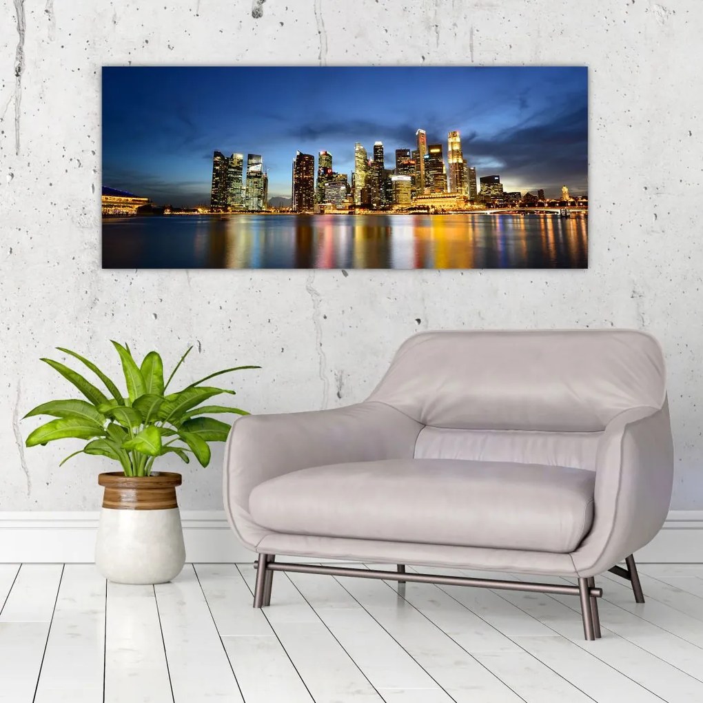 Tablou cu zgârie norii (120x50 cm)
