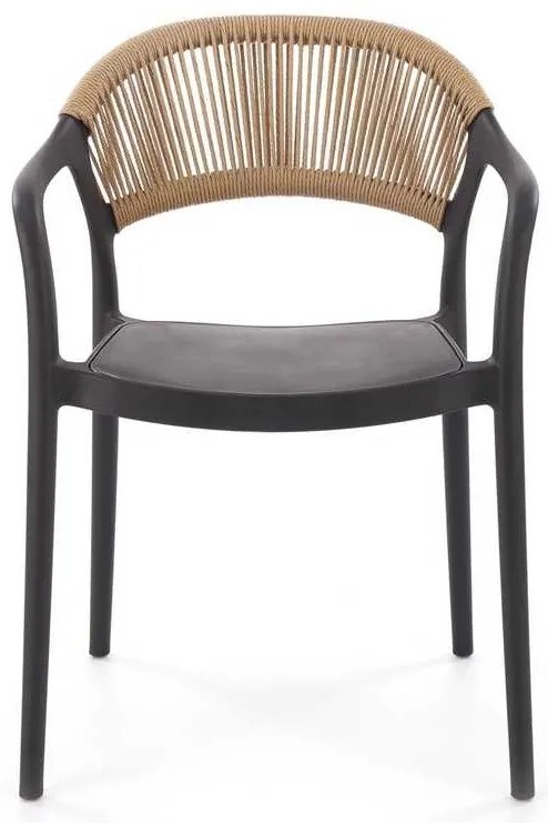 Scaun de bucătărie Auryn, maro / negru