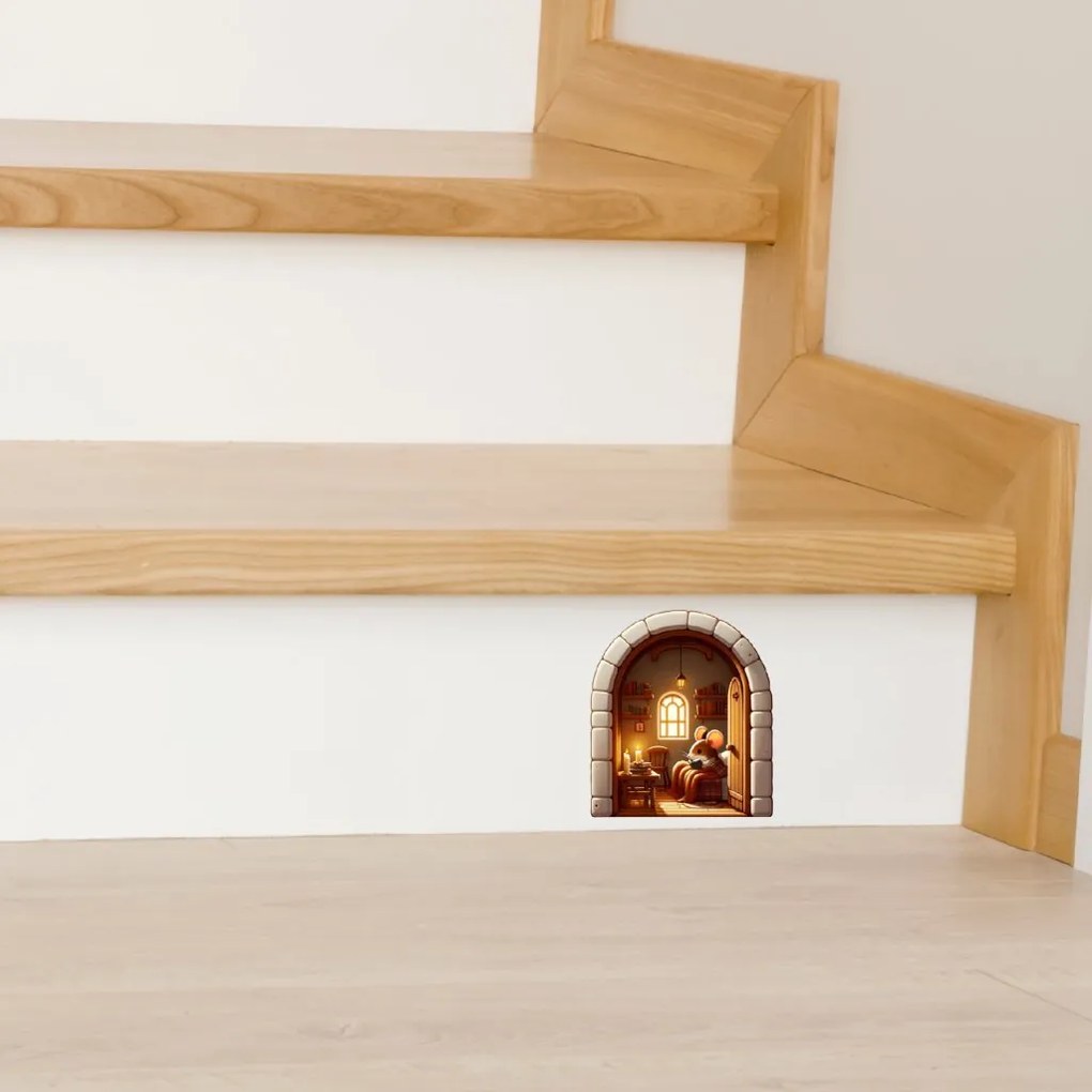 PIPPER. Autocolant de perete "Mouse in the house"