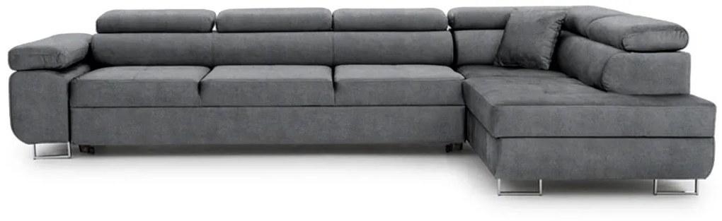 Colțar extensibil Annabelle Maxi dreapta - tapițerie Zetta 304 / picioare cromate