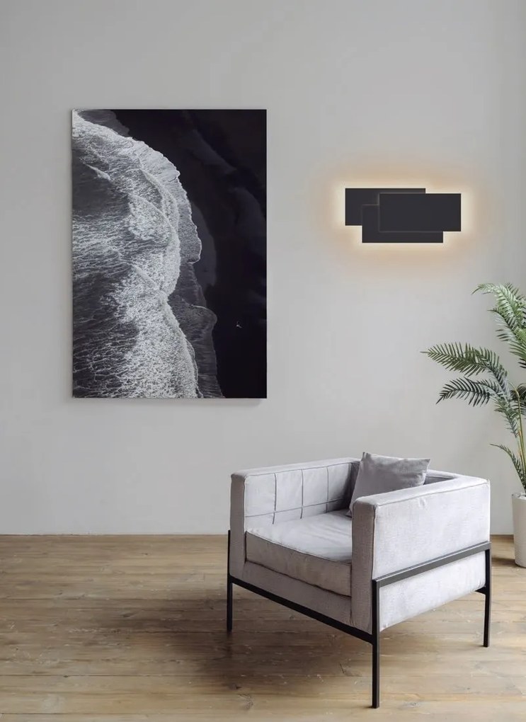 Aplica LED de perete ambientala TAHITI XL 12W alba
