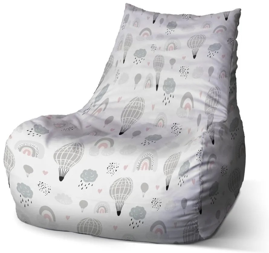 Sac de șezut Bean baloane cu aer cald pictate - pentru copii, colorat