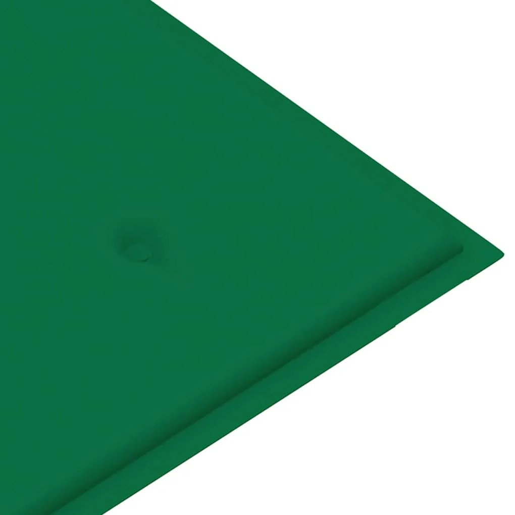 Banca de gradina cu perna, 120 cm, bambus Verde, 120 x 50 x 4 cm, 1, 120 x 50 x 4 cm