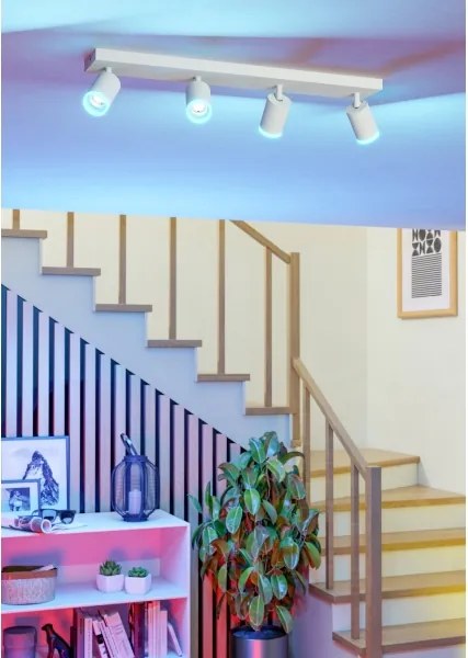 Eglo 901944 - Spot LED RGBW dimabil MELITELLO-Z 4xLED/3,7W/230V alb