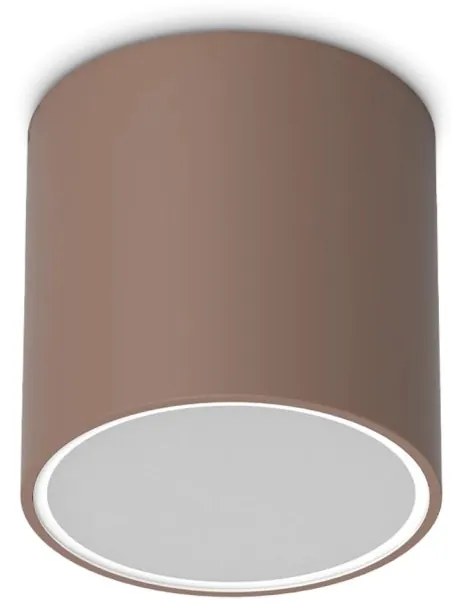 Plafoniera Exterior Techo pl1 round d15, Protectie IP54, Cafeniu
