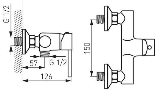 Baterie dus FDesign Flusso monocomanda auriu lucios