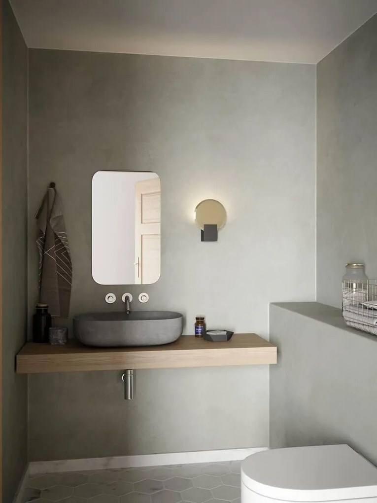 Aplica de perete LED pentru baie IP44 Hester negru 2015391003 NL