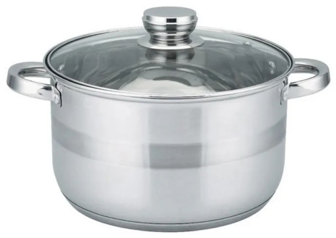 Oala cu capac Oliver Voltz OV51210M24, 24 cm, 6.5 L, Inductie, Inox