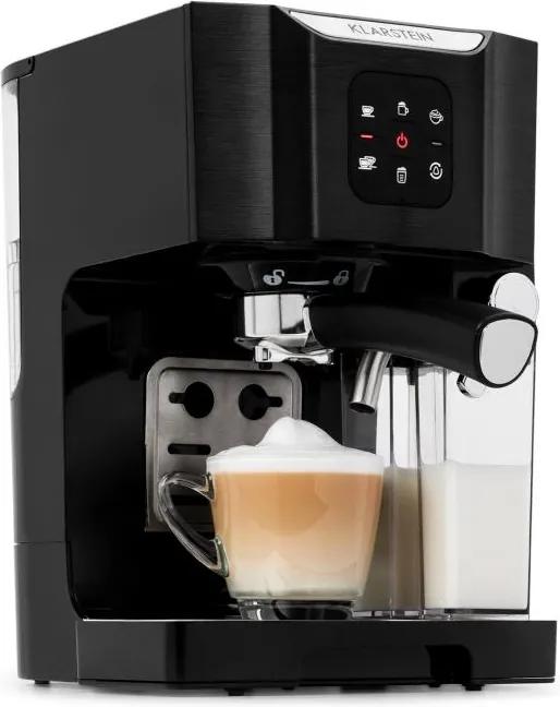 Klarstein BellaVita, mașină de cafea, 1450 W, 20 bar, spumă de lapte, 3 în 1, negru