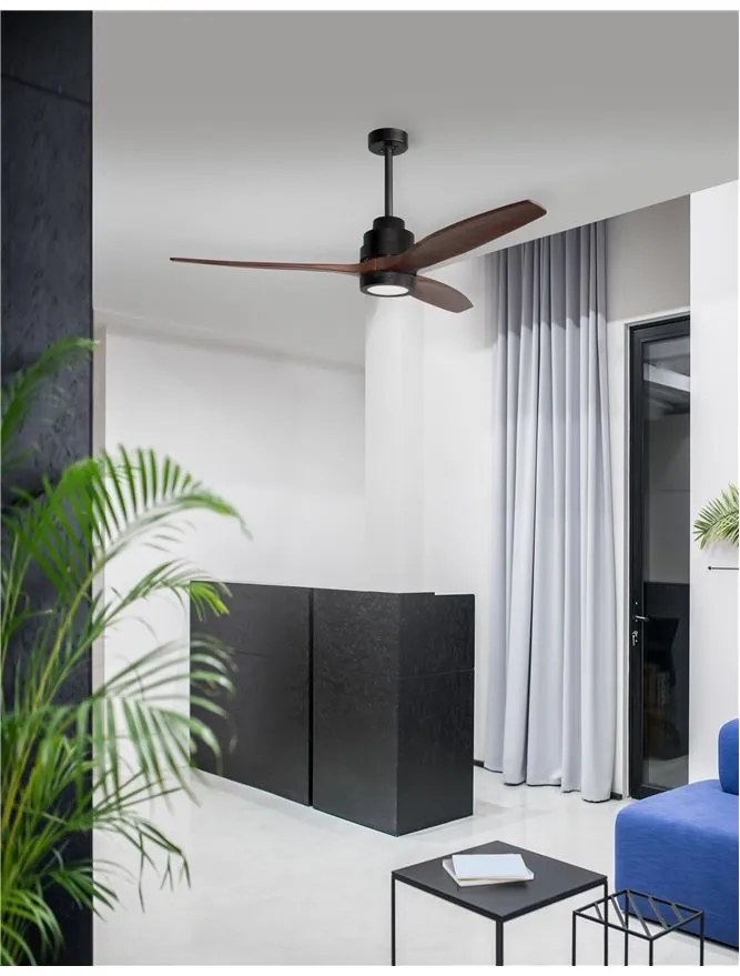 Lustra LED cu ventilator si telecomanda design modern Sabal NVL-5231401