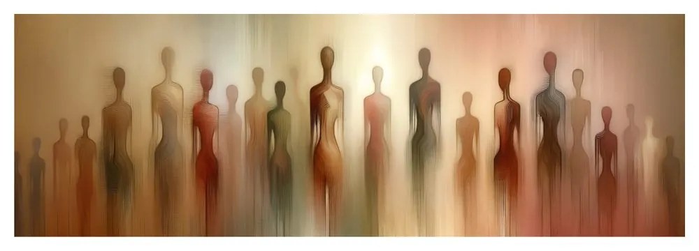 Tablou figuri în lumină cețoasă