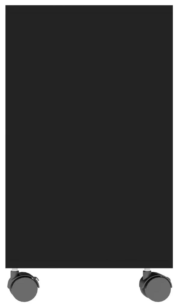Masa laterala, negru, 70x35x55 cm, lemn compozit 1, Negru