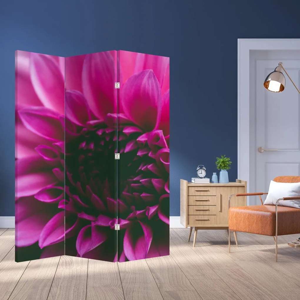 Paravan - floarea roz (126x170 cm)