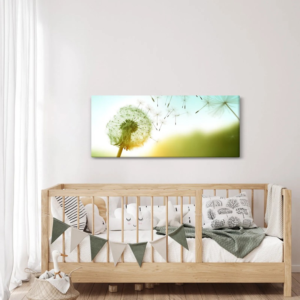 Tablou - Păpădia în vânt (120x50 cm)