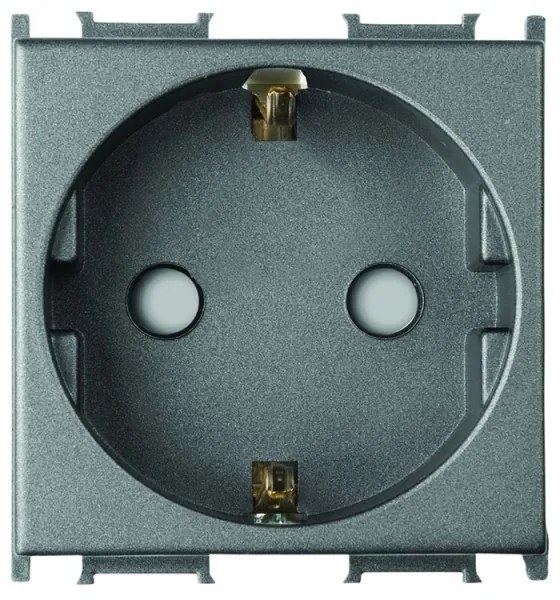 Priza standard german 2 module Thea Modular Panasonic, Neagra