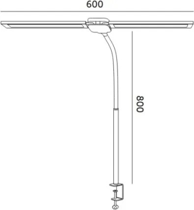Brilagi - Lampă LED de birou reglabilă USB VARIO LED/14W/5V 3000-6000K albă
