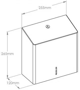 Dozator de prosoape de hârtie Stella R10 Advanced Maxi, oțel inoxidabil mat