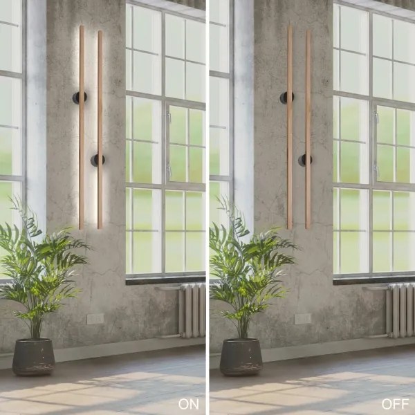 Aplică LED Brilagi WOODY LINE LED/12W/230V stejar