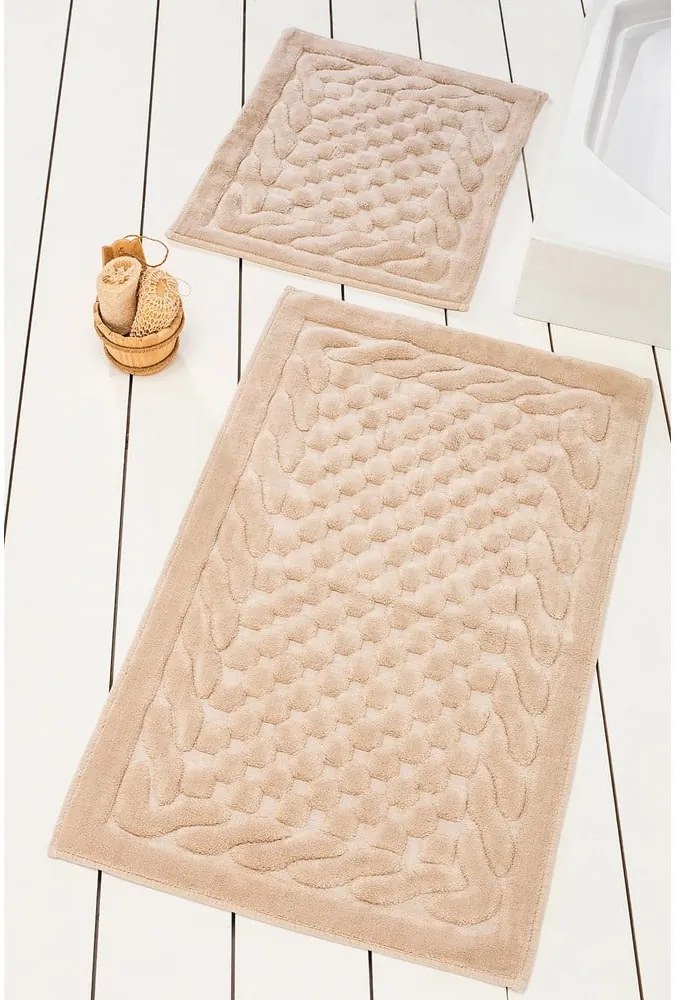 Set 2 covorașe de baie Alessia Bambi Beige