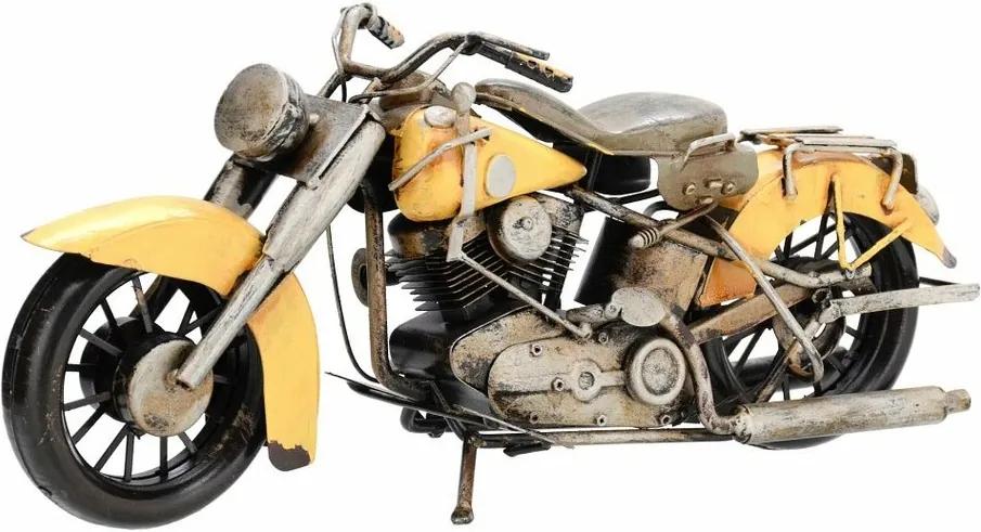 Model decorativ motocicletă Indian, galben