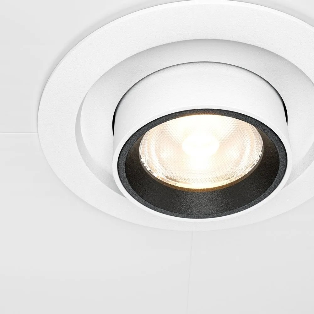 Spot LED incastrabil rotativ retractabil Hidden alb