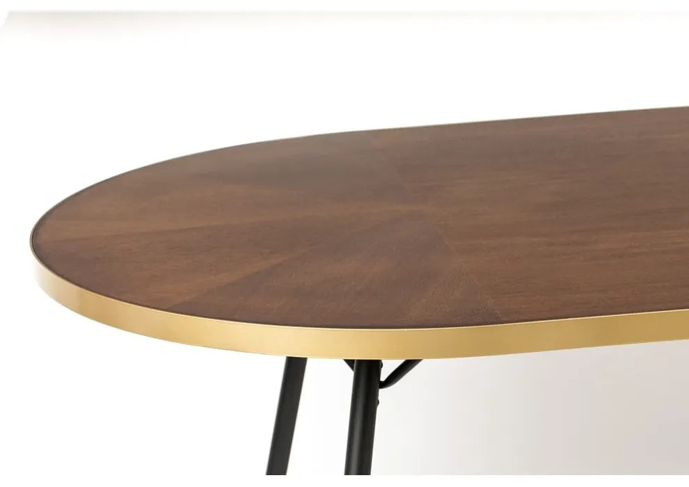 Masă de dining cu blat cu aspect de lemn de frasin 90x180 cm Denise – White Label