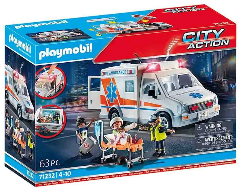 PLAYMOBIL - AMBULANTA US - PLAYMOBIL (PM71232)