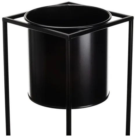 Suport pentru flori RING 100x23 cm negru