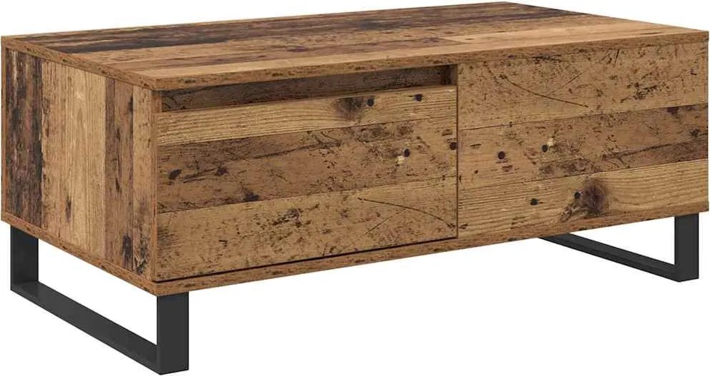 vidaXL Masă de cafea Lemn Vechi 90 x 50 x 36,5 cm Lemn compozit