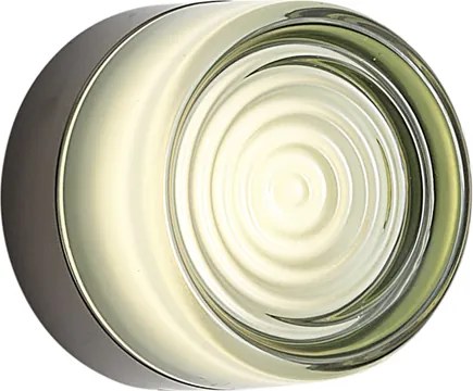 Lampă de perete de design neagră cu sticlă verde deschis IP44 - Michele