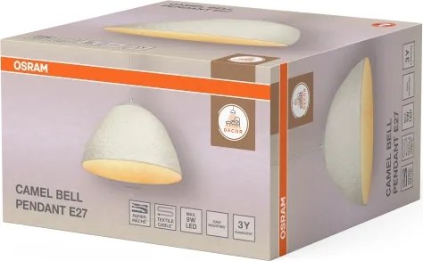 Osram - Pendul suspendat pe cablu CAMEL BELL 1xE27/9W/230V, diam. 37,5 cm