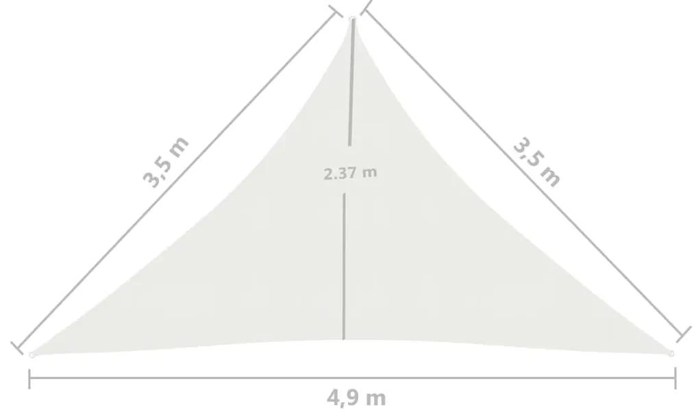 Panza parasolar, alb, 3,5x3,5x4,9 m, HDPE, 160 g m   Alb, 3.5 x 3.5 x 4.9 m