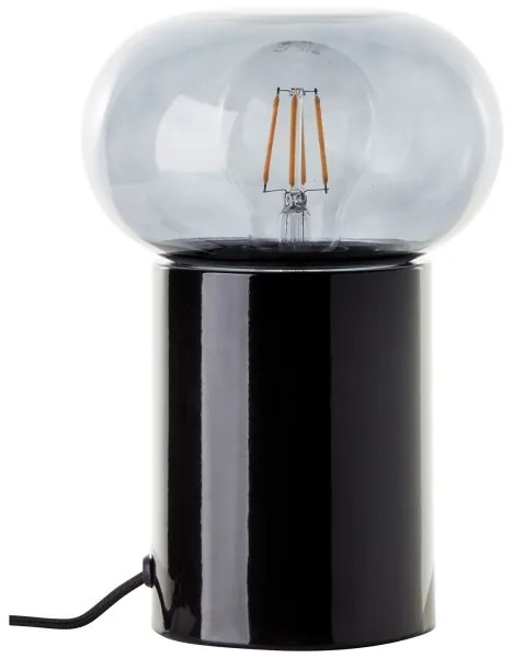 Lampă de masă Brilliant KNUT 1xE27/25W/230V negru/transparent