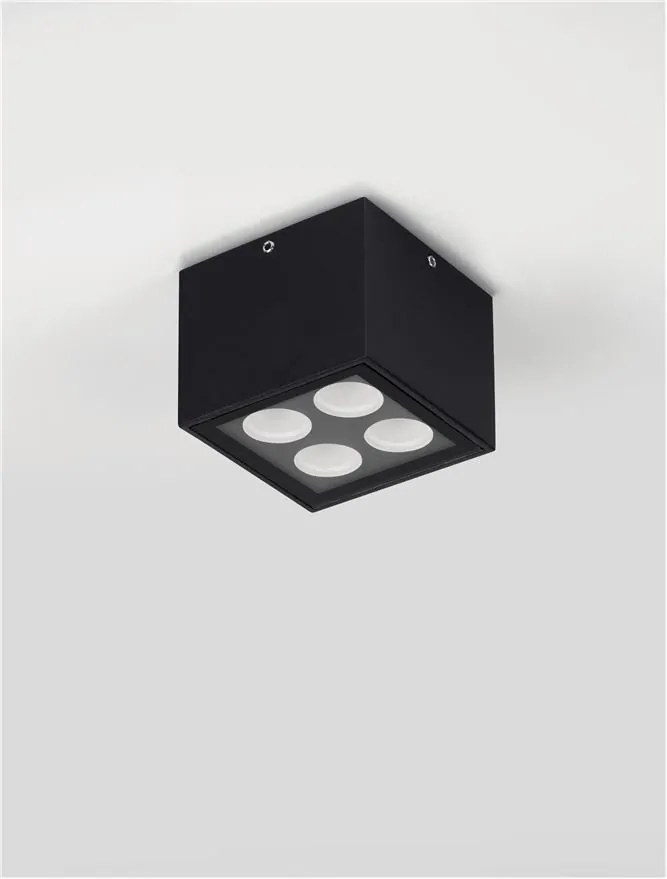 Plafoniera/Spot LED iluminat exterior IP54 SIMPLY negru