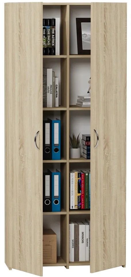 Raft pentru dulap de birou MODERN B-80-2D - diverse modele de culori Alb