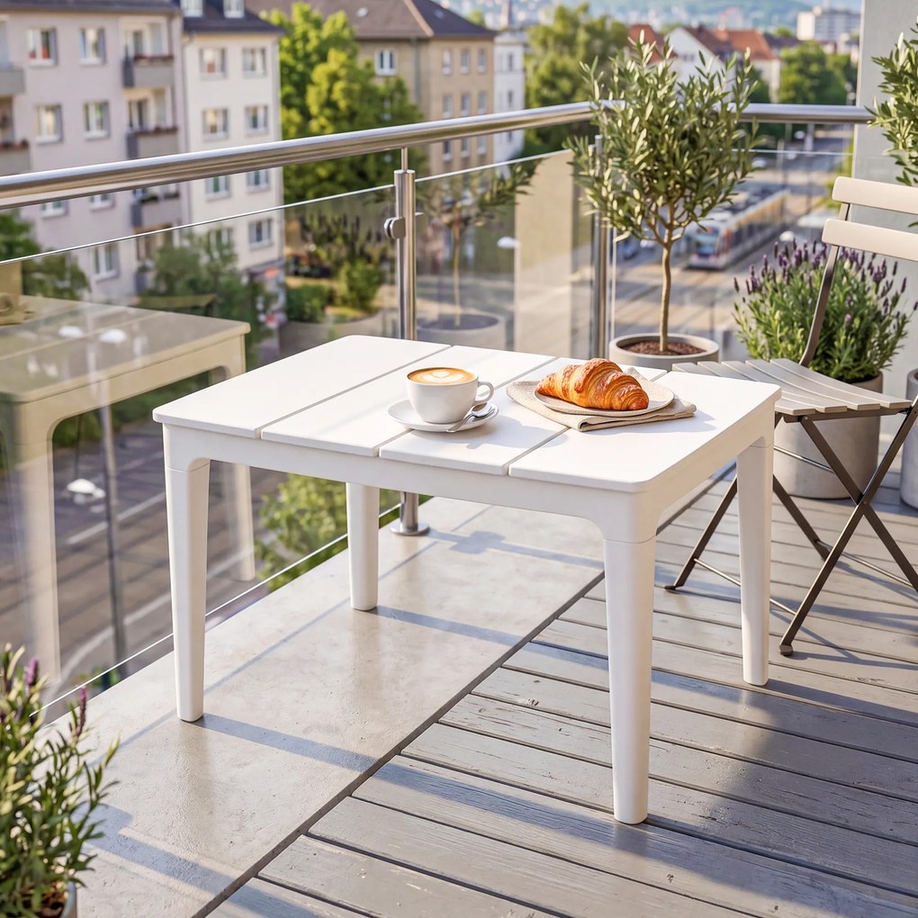 Outsunny Măsuță de Cafea, Măsuță Joasă din Rășină | Aosom Romania