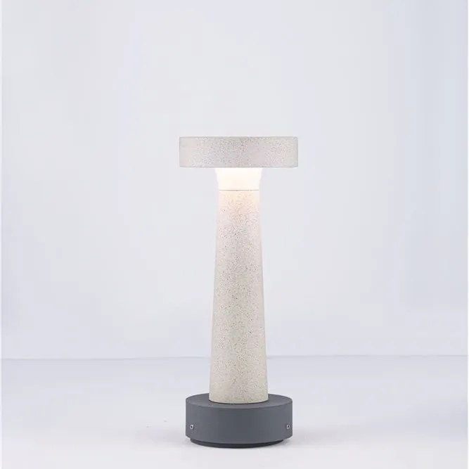 Stalp LED din ciment pentru exterior IP65 Cram White H-30cm