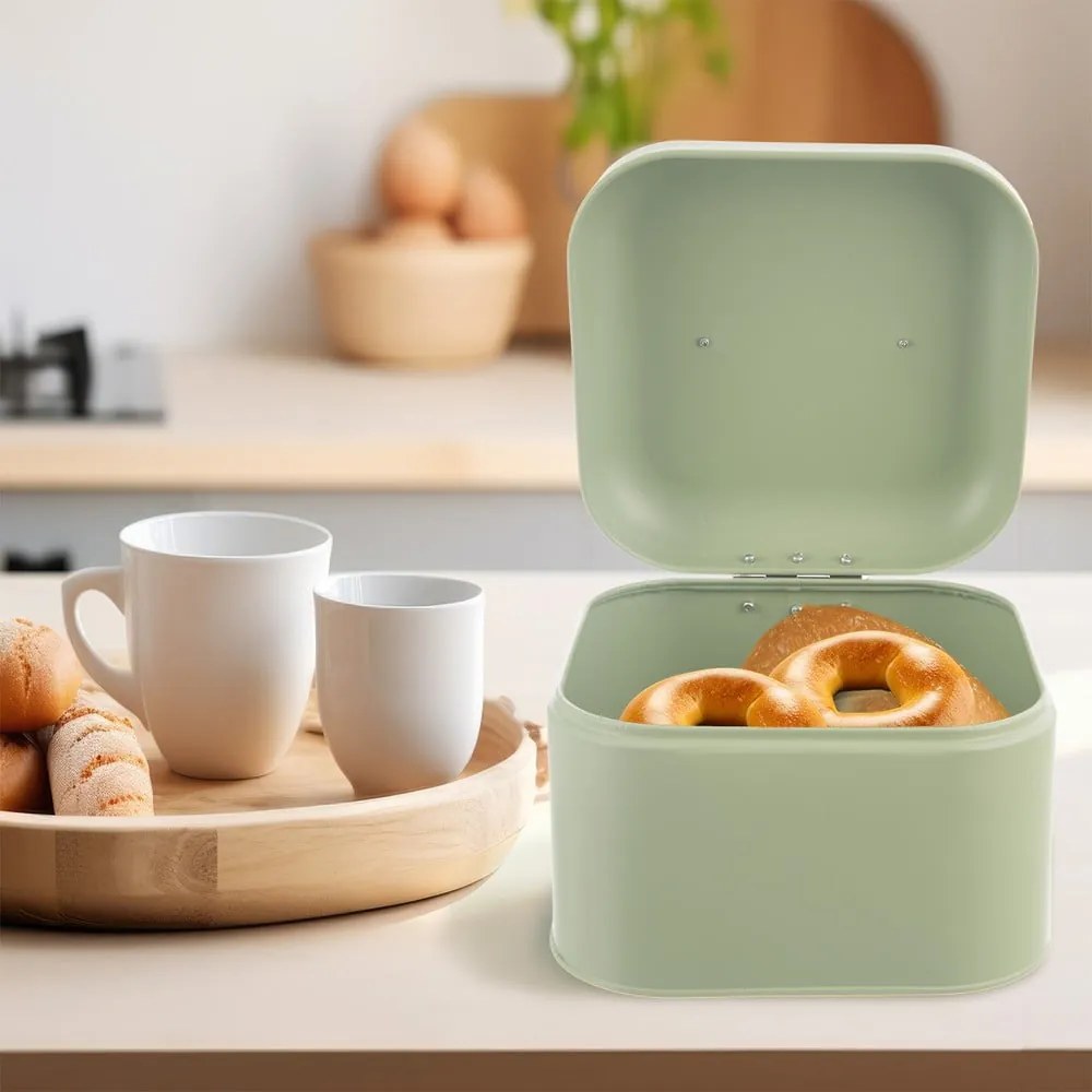Cutie de pâine din metal Greenish – Orion