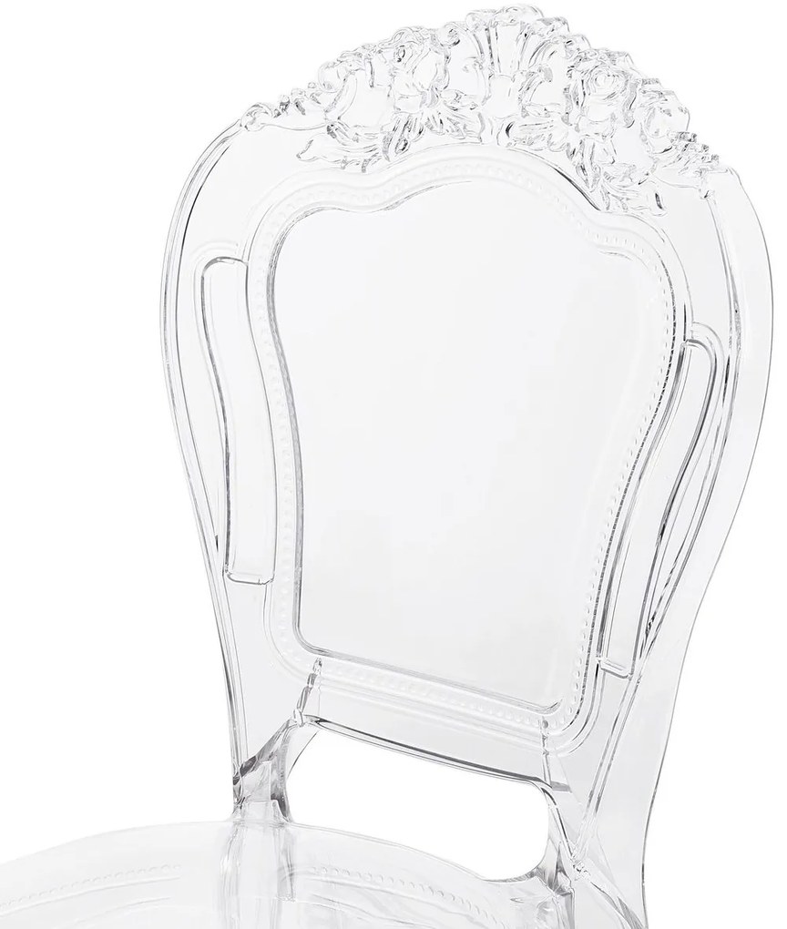 Set 2 buc. scaune pentru sufragerie Vitton (transparent). 1009867