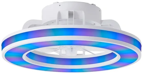 Ventilator LED RGBW dimabil de tavan Brilliant MONDELLO LED/26W/230V + telecomandă