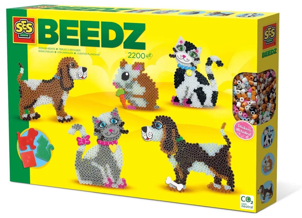 Set creativ Beedz - Margele de calcat Animale