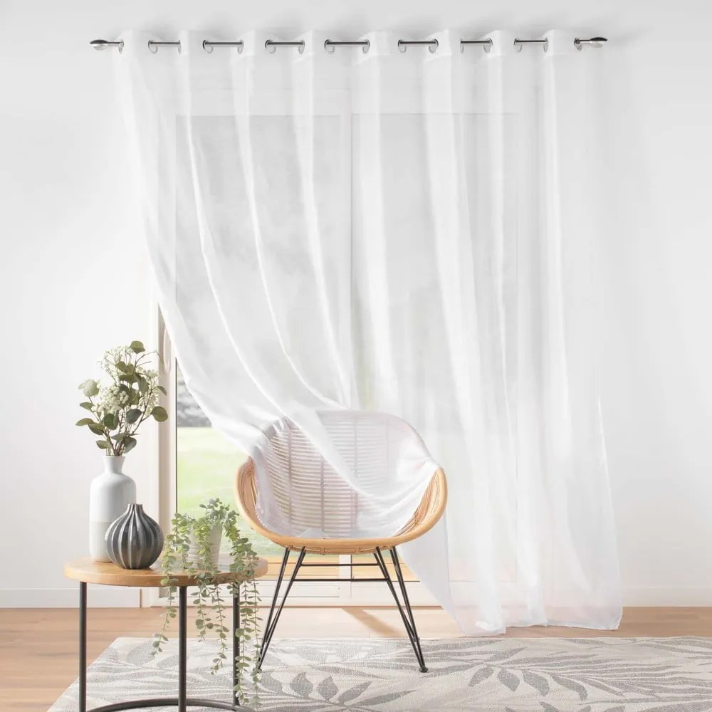Perdea albă din voal 300x240 cm Lissea – douceur d'intérieur