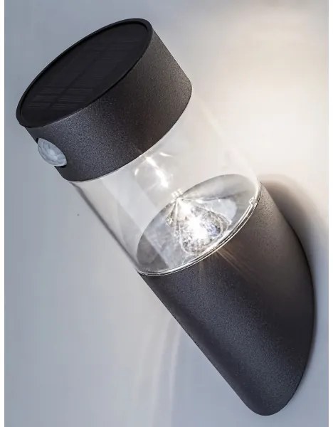 Corp de iluminat LED solar cu senzor KAPUAS LED/1,5W/3,7V IP44 Rabalux 77015