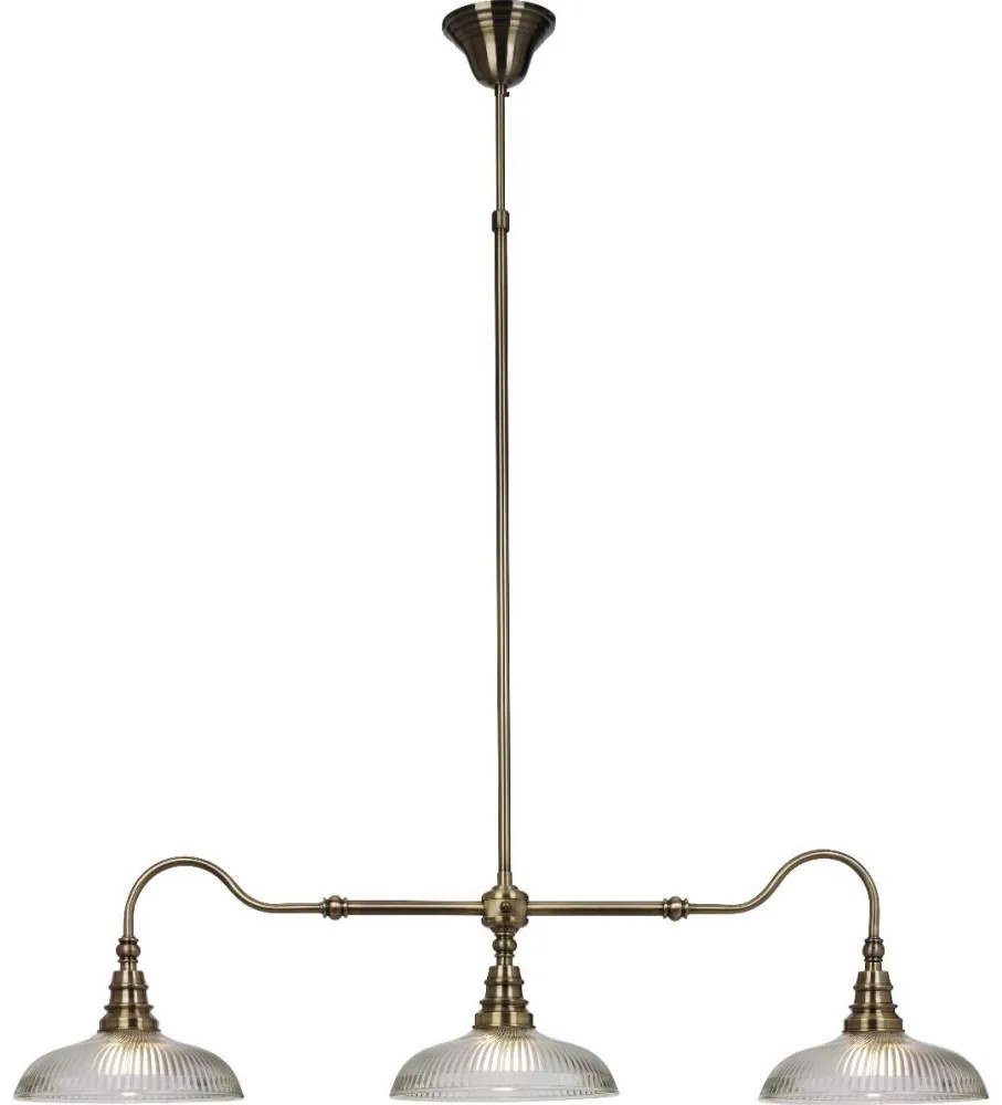 Cottex T9043A - Lustră cu tijă SNOOKER, 3 x E27, 60W, 230V